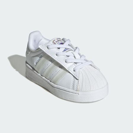 ADIDAS ORIGINALS superstar Superstar Led Lights Comfort Closure Elastic Lace Shoes Kids Cloud White / Cloud White / Cloud White BABIES