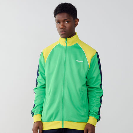 JACKET FZ TRACKTOP ADICOLOR : VERT/JAUNE