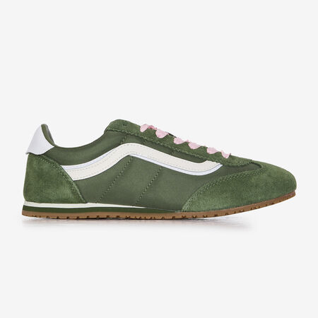 VANS SUPER LOWPRO VERT/ROSE FEMME
