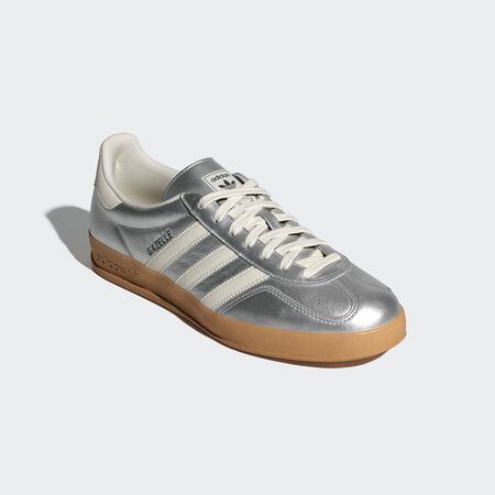 ADIDAS ORIGINALS gazelle Gazelle Indoor Shoes Silver Metallic / Core White / Core Black UNISEX