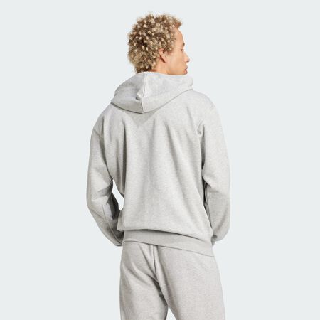 ADIDAS ORIGINALS Essentials Big Logo French Terry Hoodie Medium Grey Heather / Black MEN