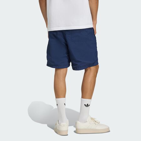 ADIDAS ORIGINALS Trefoil Essentials Woven Shorts Night Indigo / White MEN