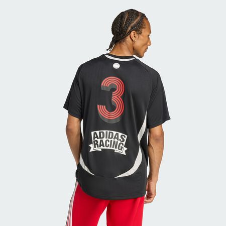 ADIDAS ORIGINALS MAILLOT GRAPHIQUE TEAMGEIST MOTO Black / Grey Two HOMME