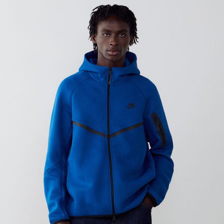 JACKET TECH FLEECE FZ : BLUE/BLACK