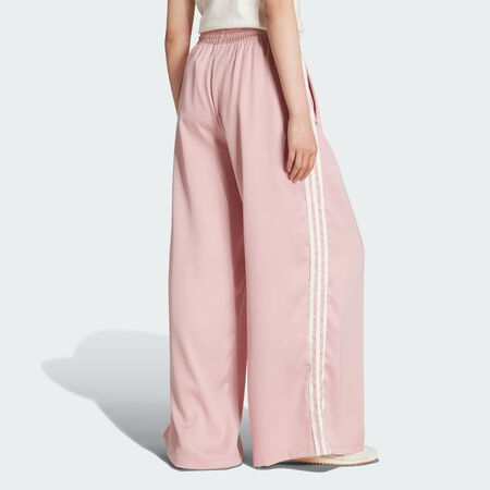ADIDAS ORIGINALS Pantalon large en satin à volants 3 bandes adidas Originals Wonder Mauve FEMME