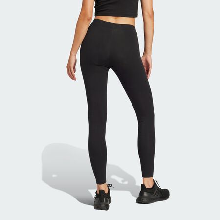 ADIDAS SPORTSWEAR Essentials Linear Cotton Leggings Black / White WOMEN