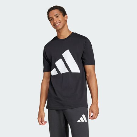 T-shirt grand logo Essentials : Black / White