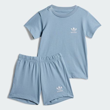 ADIDAS ORIGINALS Ensemble short et t-shirt Enfants Tactile Blue CADET