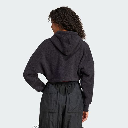 ADIDAS SPORTSWEAR Sweat-shirt à capuche court adidas x MOON BOOT Black FEMME