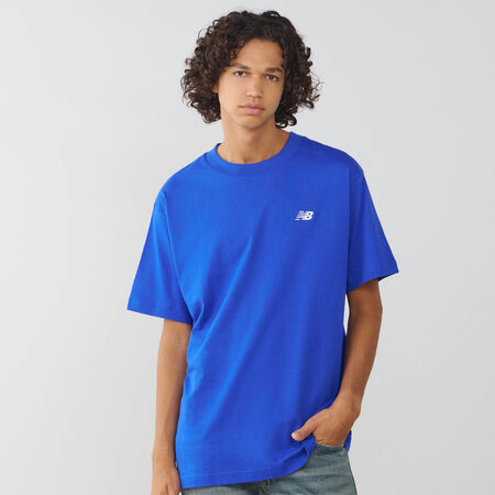 NEW BALANCE TEE SHIRT SMALL LOGO ESSENTIALS BLEU/BLANC HOMME