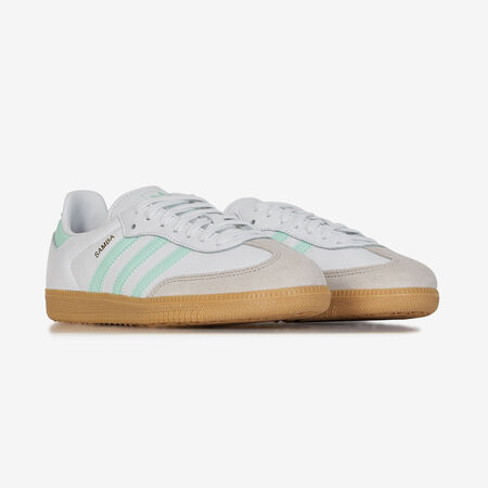 ADIDAS ORIGINALS samba SAMBA OG BLANC/TURQUOISE JUNIOR