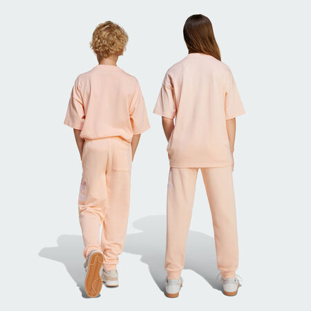 ADIDAS ORIGINALS Pantalon de survêtement oversize grand logo Execution Enfants Haze Coral JUNIOR