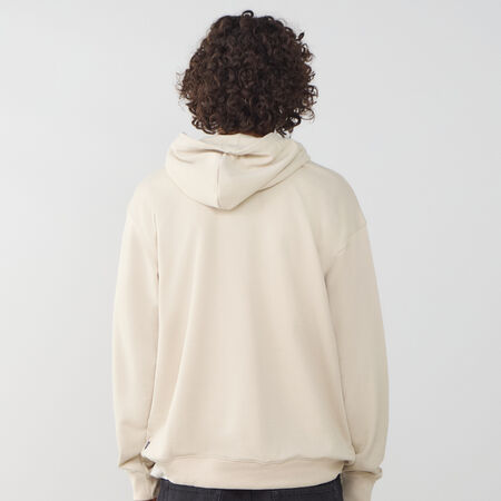 NEW BALANCE HOODIE BIG LOGO RUN BEIGE HOMME