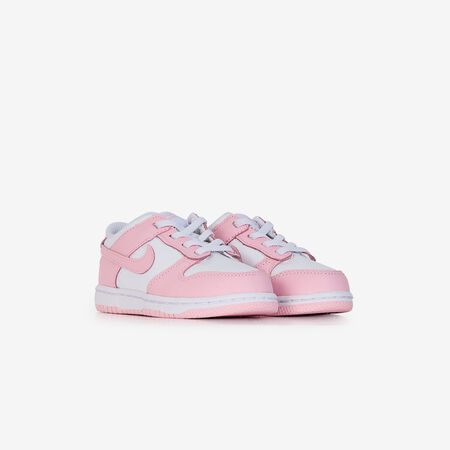 NIKE dunk DUNK LOW WHITE/PINK BABIES