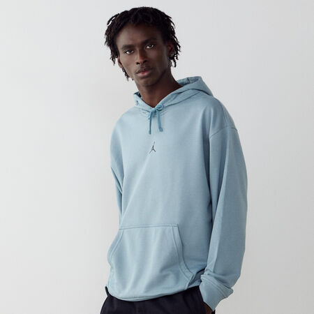 JORDAN HOODIE CENTERED LOGO DRI-FIT BLUE/BLACK MEN