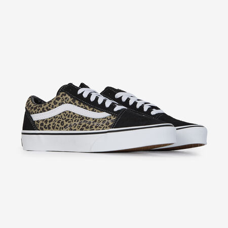 VANS old skool OLD SKOOL NOIR/LEOPARD JUNIOR