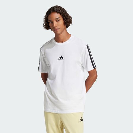 ADIDAS ORIGINALS T-shirt jersey 3 bandes Essentials White / Black HOMME
