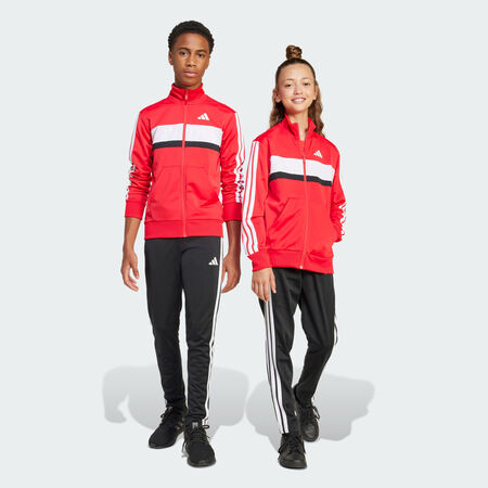 ADIDAS SPORTSWEAR Survêtement maille 3 bandes Seasonal Essentials Tiberio Enfants Pure Ruby / White CADET