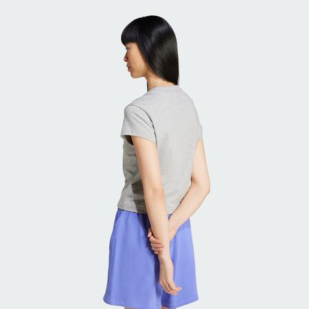 ADIDAS ORIGINALS T-shirt slim Essentials Medium Grey Heather FEMME