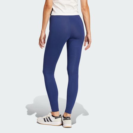 ADIDAS SPORTSWEAR Legging coton Essentials Linear Dark Blue / White FEMME