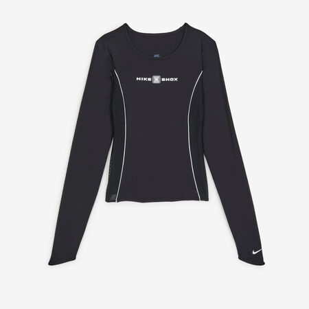 NIKE TOP SHOX LS BLACK WOMEN