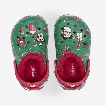 CROCS CLASSIC CLOG MICKEY NOEL VERT/ROUGE BÉBÉ