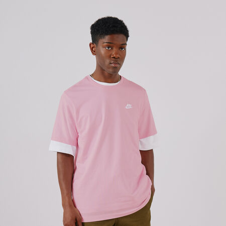 NIKE TEE SHIRT CLUB PINK/WHITE MEN