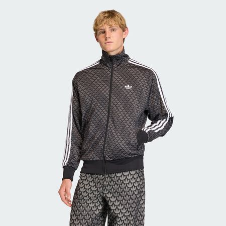 ADIDAS ORIGINALS FIREBIRD LOOSE MONOGRAM TRACK TOP Black MEN