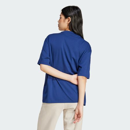 ADIDAS SPORTSWEAR T-shirt boyfriend Essentials Contemporary Logo Dark Blue FEMME