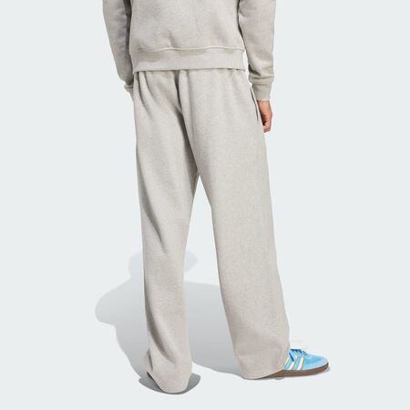 ADIDAS ORIGINALS Trefoil Essentials Open Hem Pants Medium Grey Heather / White MEN