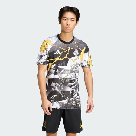 ADIDAS PERFORMANCE adidas Real Madrid Avengers 25/26 Pre-Match Jersey White / Black / Bold Gold MEN