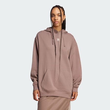 Sweat-shirt à capuche ample molleton Essentials : Trace Brown