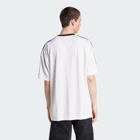 ADIDAS ORIGINALS JERSEY TREFOIL BLANC/NOIR HOMME