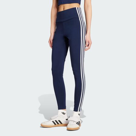 ADIDAS ORIGINALS Legging 3 bandes Adicolor Co Night Indigo / White FEMME