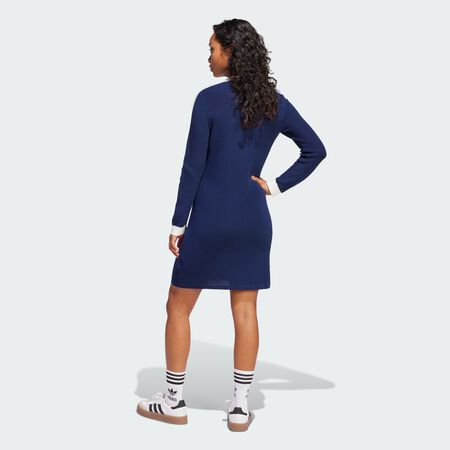 ADIDAS ORIGINALS Robe polo en maille Night Indigo / Off White FEMME
