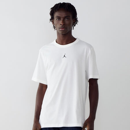 JORDAN TEE SHIRT CENTERED LOGO WHITE/BLACK MEN