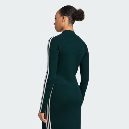 ADIDAS ORIGINALS Veste de survêtement maille slim 3 bandes Adicolor Aurora Ivy FEMME