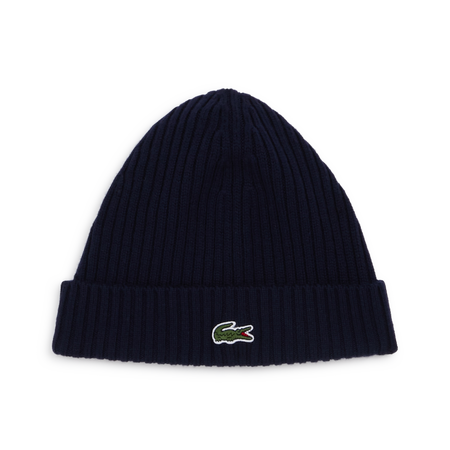LACOSTE BEANIE CLASSIC LOGO NAVY BLUE MEN