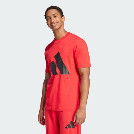 T-shirt grand logo Essentials : Pure Ruby / Black