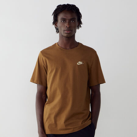 TEE SHIRT CLUB : BROWN/WHITE