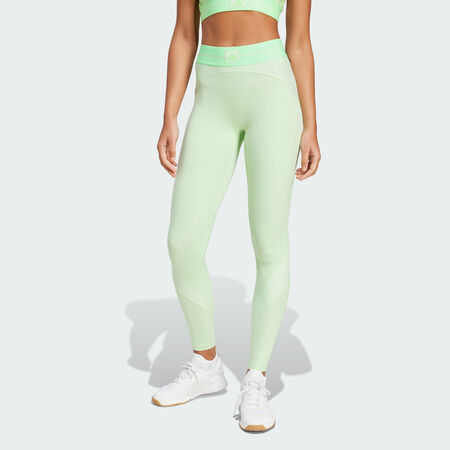 ADIDAS ORIGINALS Legging Hyperglam Rib 1/1 Semi Green Spark / Lime Burst FEMME