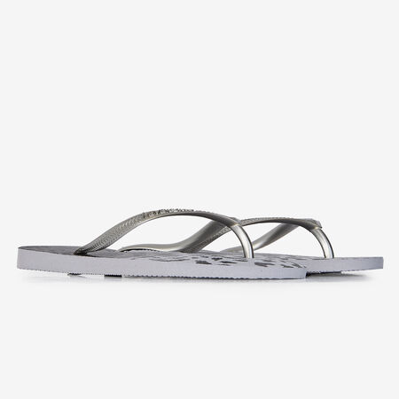 HAVAIANAS SLIM ANIMALS SILVER/BLACK WOMEN