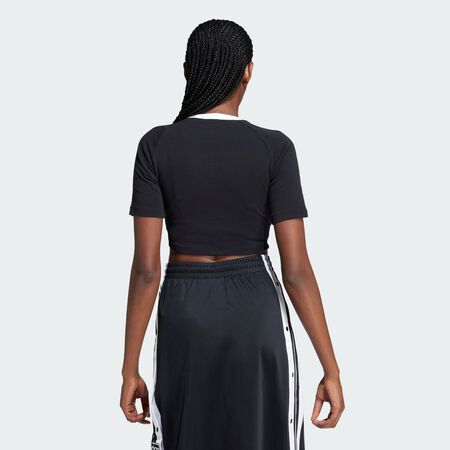 ADIDAS ORIGINALS T-shirt 3 bandes Baby Black FEMME
