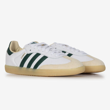 ADIDAS ORIGINALS samba SAMBA OG WHITE/GREEN WOMEN