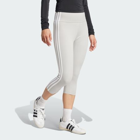 ADIDAS ORIGINALS Legging corsaire Adicolor 3 bandes Grey Two FEMME