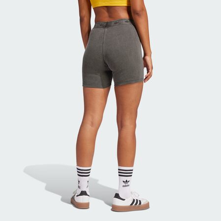 ADIDAS ORIGINALS Ribbed Booty Shorts Black WOMEN