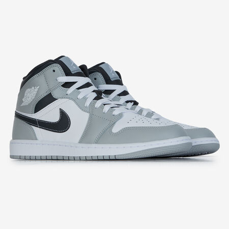 JORDAN air jordan 1 AIR JORDAN 1 MID BLANC/GRIS HOMME