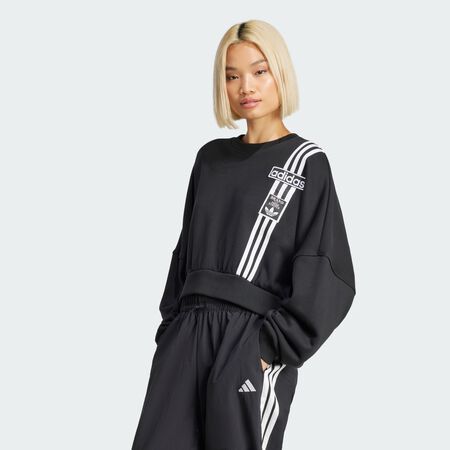 ADIDAS ORIGINALS Sweat-shirt Adibreak Cropped Black FEMME