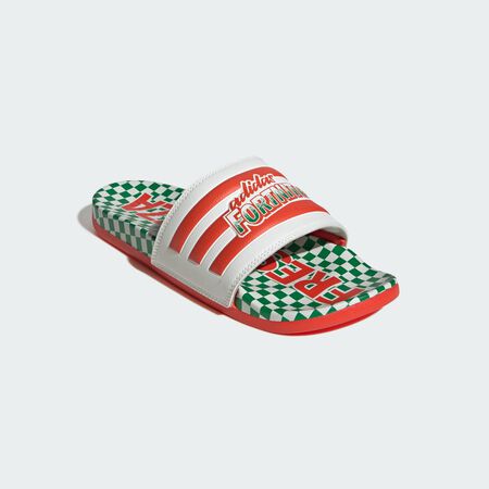 ADIDAS ORIGINALS UB X FORTNITE ADILETTE COMFORT Slides Core White / Bold Orange / Green MEN