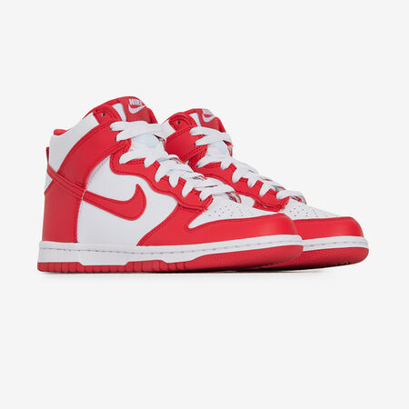 NIKE dunk DUNK HIGH BLANC/ROUGE JUNIOR
